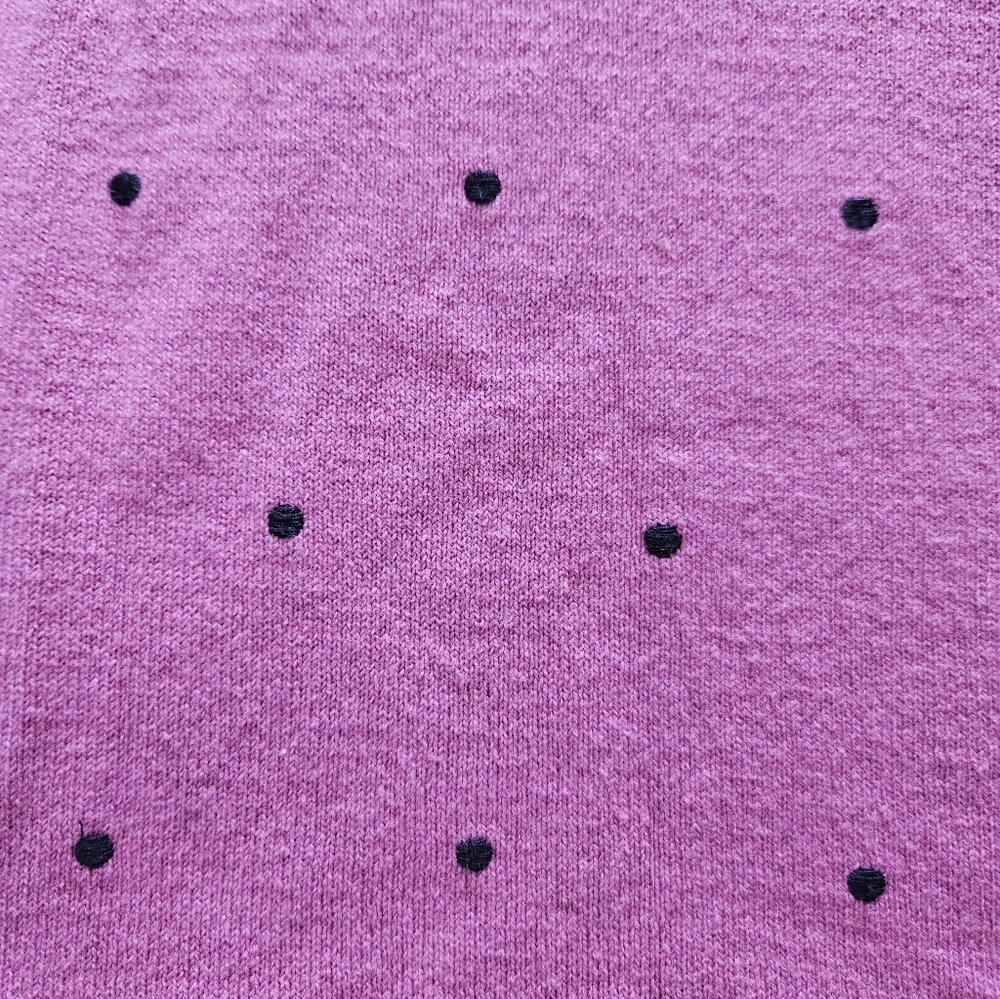 J.Jill Pink Polka Dot Sweater Size L 3/4 Sleeve - Picture 5 of 5